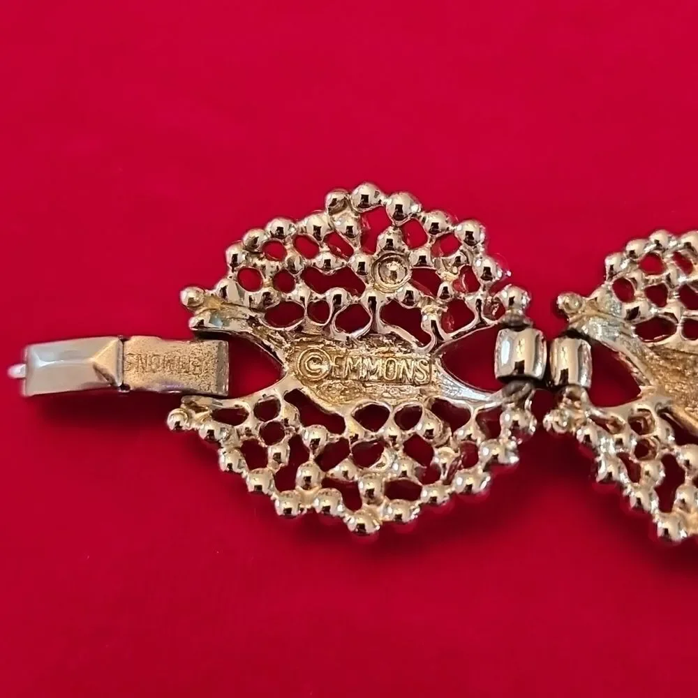 Vintage Signed Emmons Silver Plated Bracelet